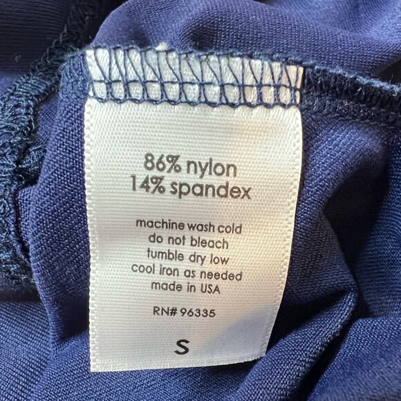 NWT Revolve X Susana Monaco Dark Blue Pleated Cowl Neck Flare Tank Dress - Small - Picture 7 of 7